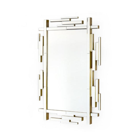 Edith Mirror / Polished Brass-Villa & House-Blue Hand Home