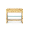 Emil 1-Drawer Side Table / Burl-Blue Hand Home