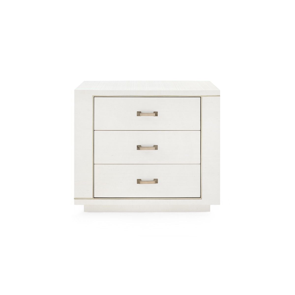 Ethan 3-Drawer End Table / Sand White-Blue Hand Home