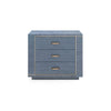 Ethan 3-Drawer End Table / Navy Blue-Blue Hand Home