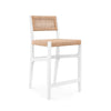 Eva Counter Stool / Eggshell White-Blue Hand Home