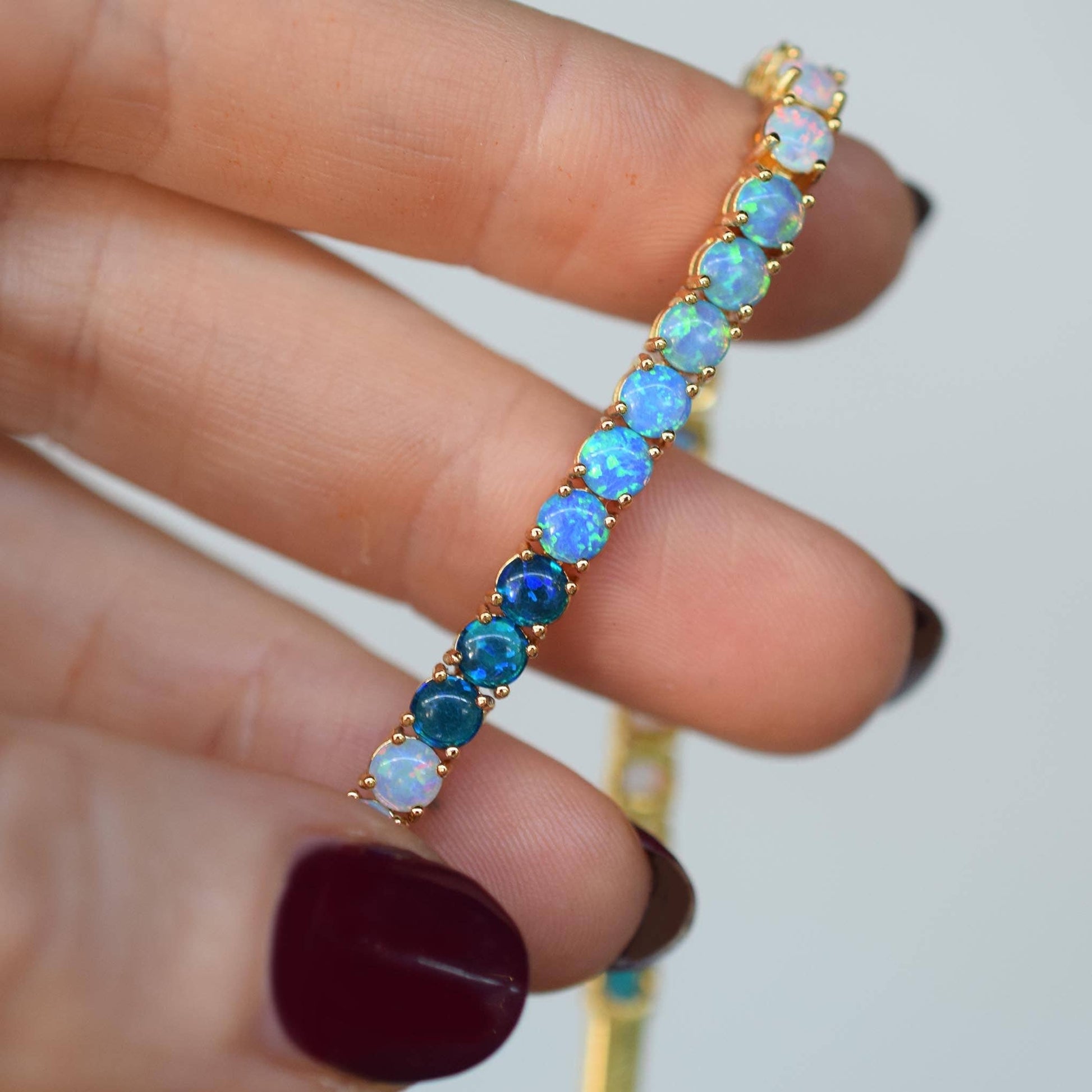 Blue Ombre Riviera Bracelet-Blue Hand Home