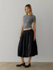 The Bella Skirt | Midi Bubble Skirt-Blue Hand Home