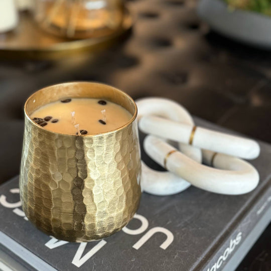 Gold Hammered Soy Candle