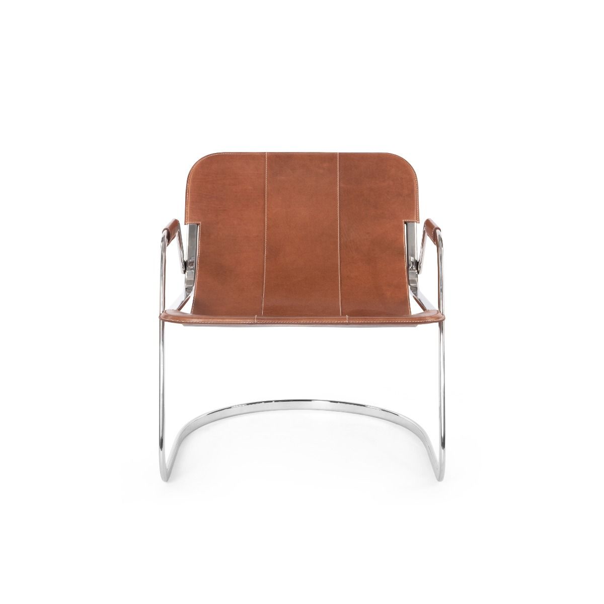 Frank Lounge Chair / Gingerbread Brown-Blue Hand Home