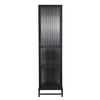 Chandler Tall Cabinet, Black Steel-Noir Furniture-Blue Hand Home