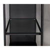 Chandler Tall Cabinet, Black Steel-Noir Furniture-Blue Hand Home