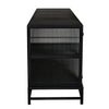 Chandler 4 Door Sideboard, Black Steel-Noir Furniture-Blue Hand Home