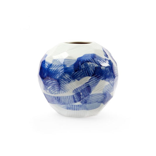 Hatch Vase / Blue and White-Villa & House-Blue Hand Home