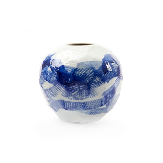 Hatch Vase / Blue and White-Villa & House-Blue Hand Home