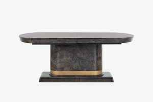 Harriet Dining Table / Arabica Burl-Blue Hand Home