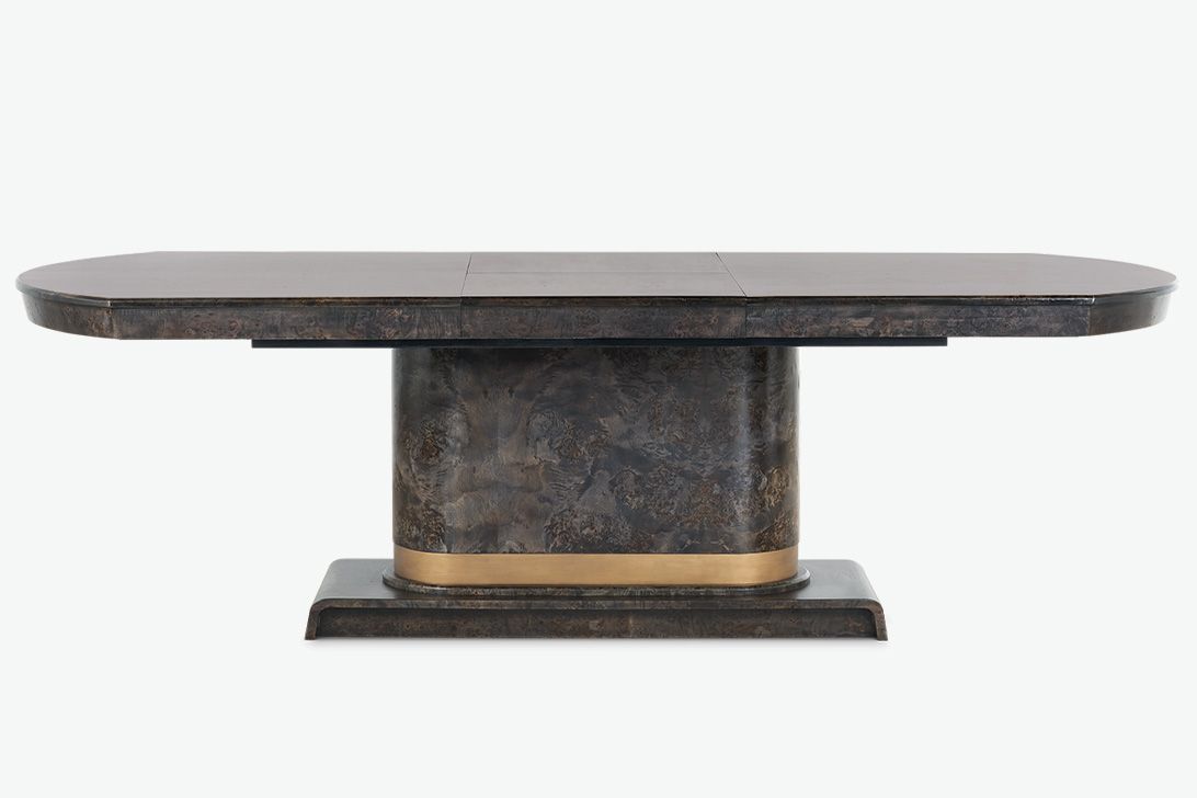 Harriet Dining Table / Arabica Burl-Blue Hand Home