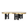 Jacob Coffee Table / Antique Brass-Blue Hand Home