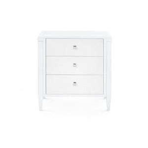 Kingston 3-Drawer End Table / Soft White-Blue Hand Home