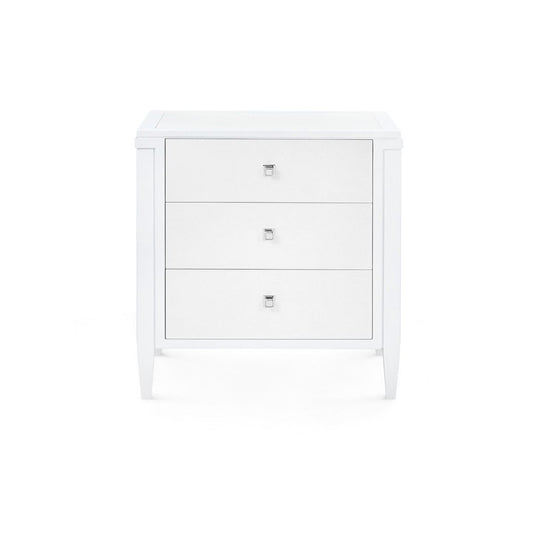 Kingston 3-Drawer End Table / Soft White-Blue Hand Home