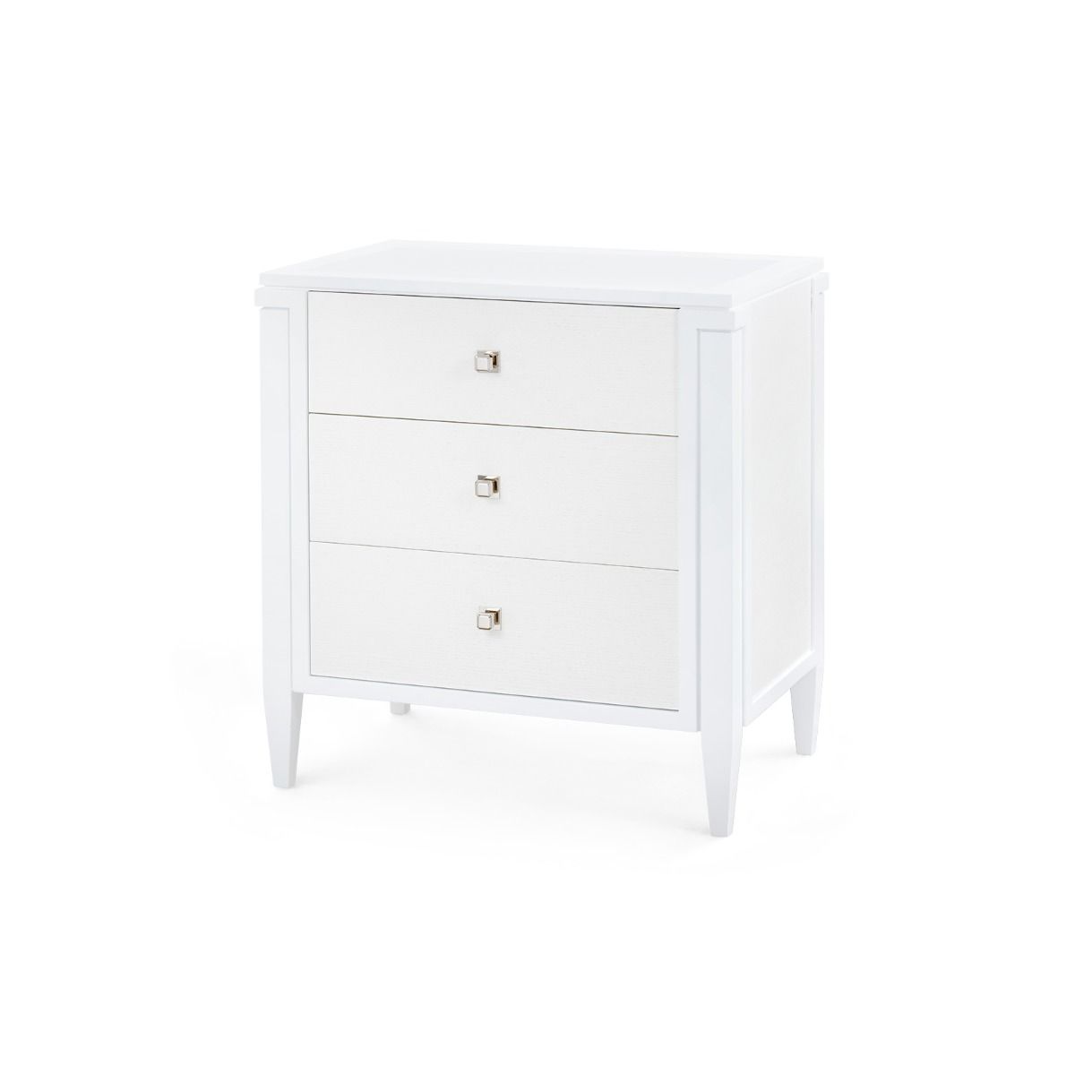 Kingston 3-Drawer End Table / Soft White-Blue Hand Home