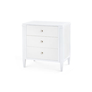 Kingston 3-Drawer End Table / Soft White-Blue Hand Home