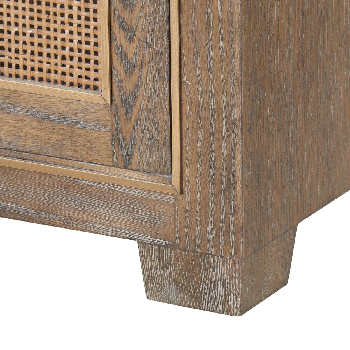 Karen 4-Door Cabinet / Driftwood-Blue Hand Home