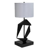 Timothy Table Lamp with Shade-Noir Furniture-Blue Hand Home