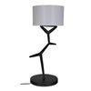 Arizona Lamp with Shade-Noir Furniture-Blue Hand Home