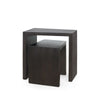 Lucy Nesting Tables / Espresso-Blue Hand Home