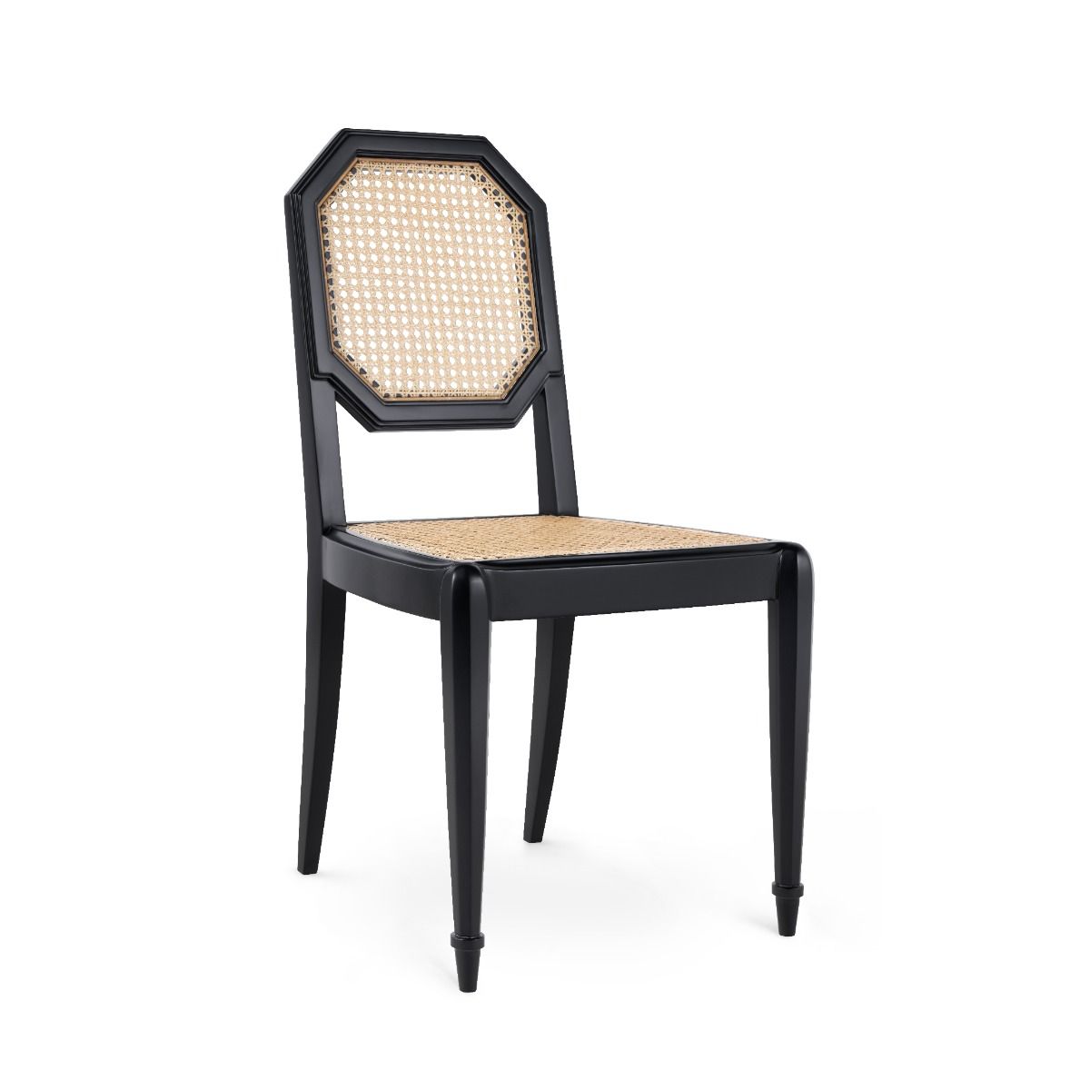 Leila Side Chair / Flat Black-Villa & House-Blue Hand Home