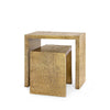 Linus Nesting Tables / Antique Brass-Blue Hand Home