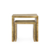 Linus Nesting Tables / Antique Brass-Blue Hand Home