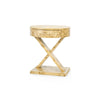 Modena 1-Drawer Side Table / Burl-Blue Hand Home