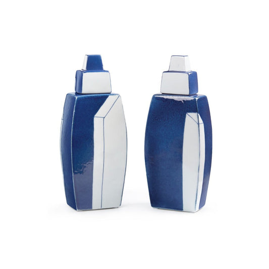 Morandi Vase Pair (Set of 2) / Blue and White-Villa & House-Blue Hand Home