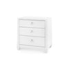 Madison 3-Drawer Side Table / Chiffon White-Blue Hand Home