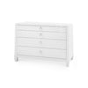 Madison Large 4-Drawer / Chiffon White-Blue Hand Home