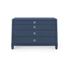 Madison Large 4-Drawer / Navy Blue Lacquer-Blue Hand Home