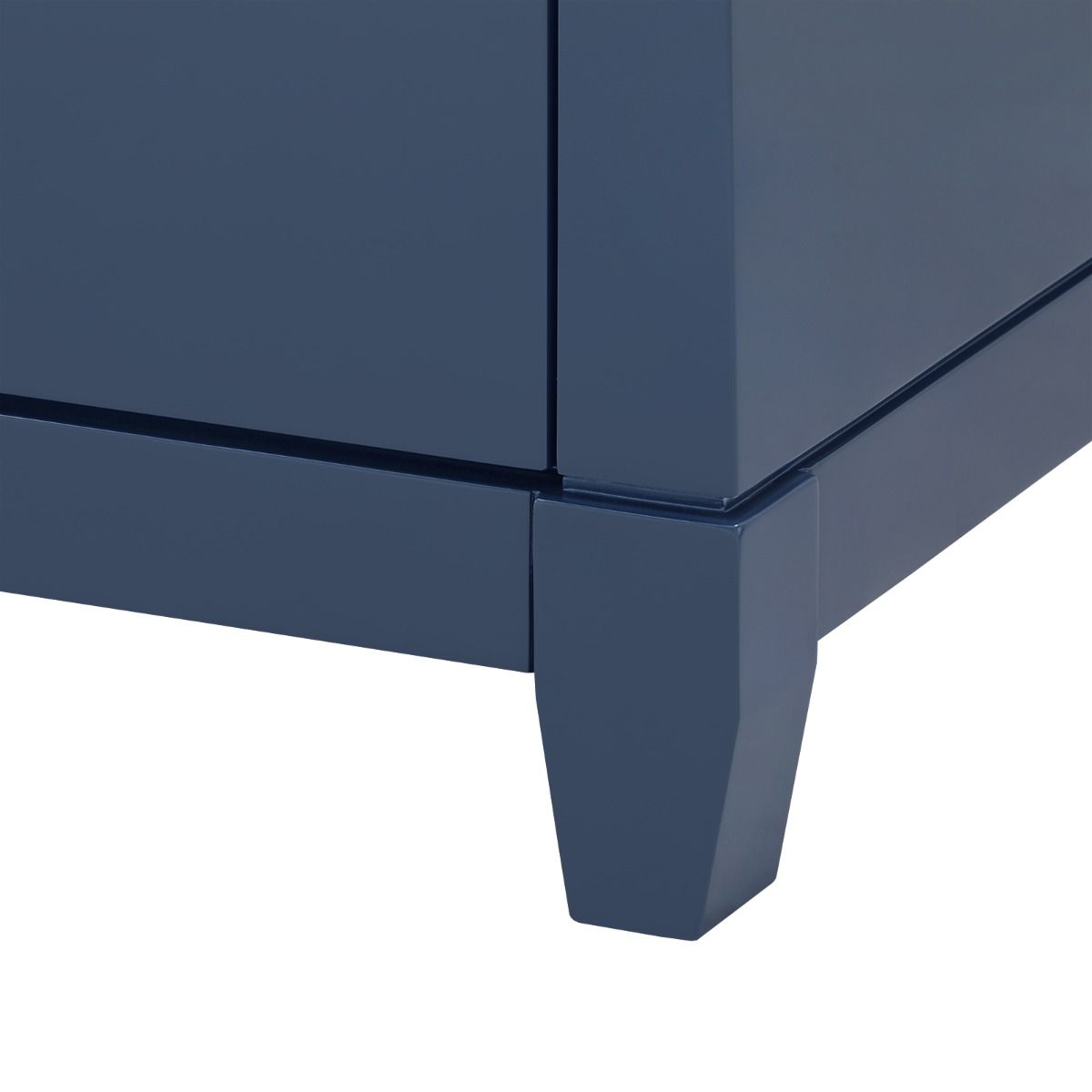 Madison Large 4-Drawer / Navy Blue Lacquer-Blue Hand Home