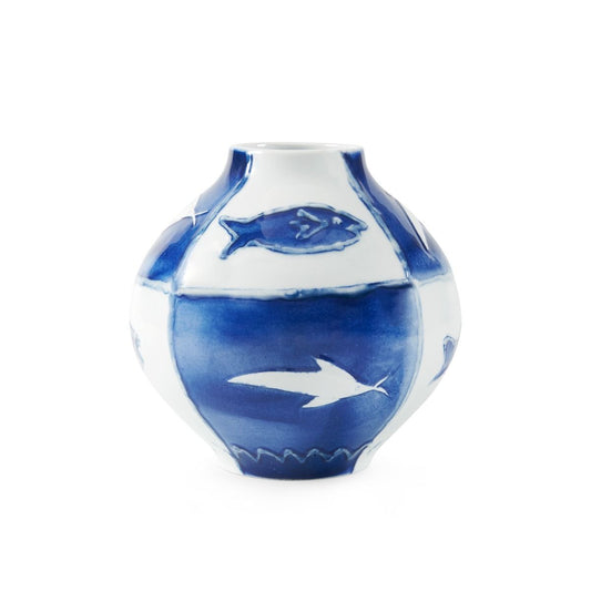 Malaga Vase / Blue and White-Villa & House-Blue Hand Home