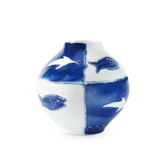 Malaga Vase / Blue and White-Villa & House-Blue Hand Home