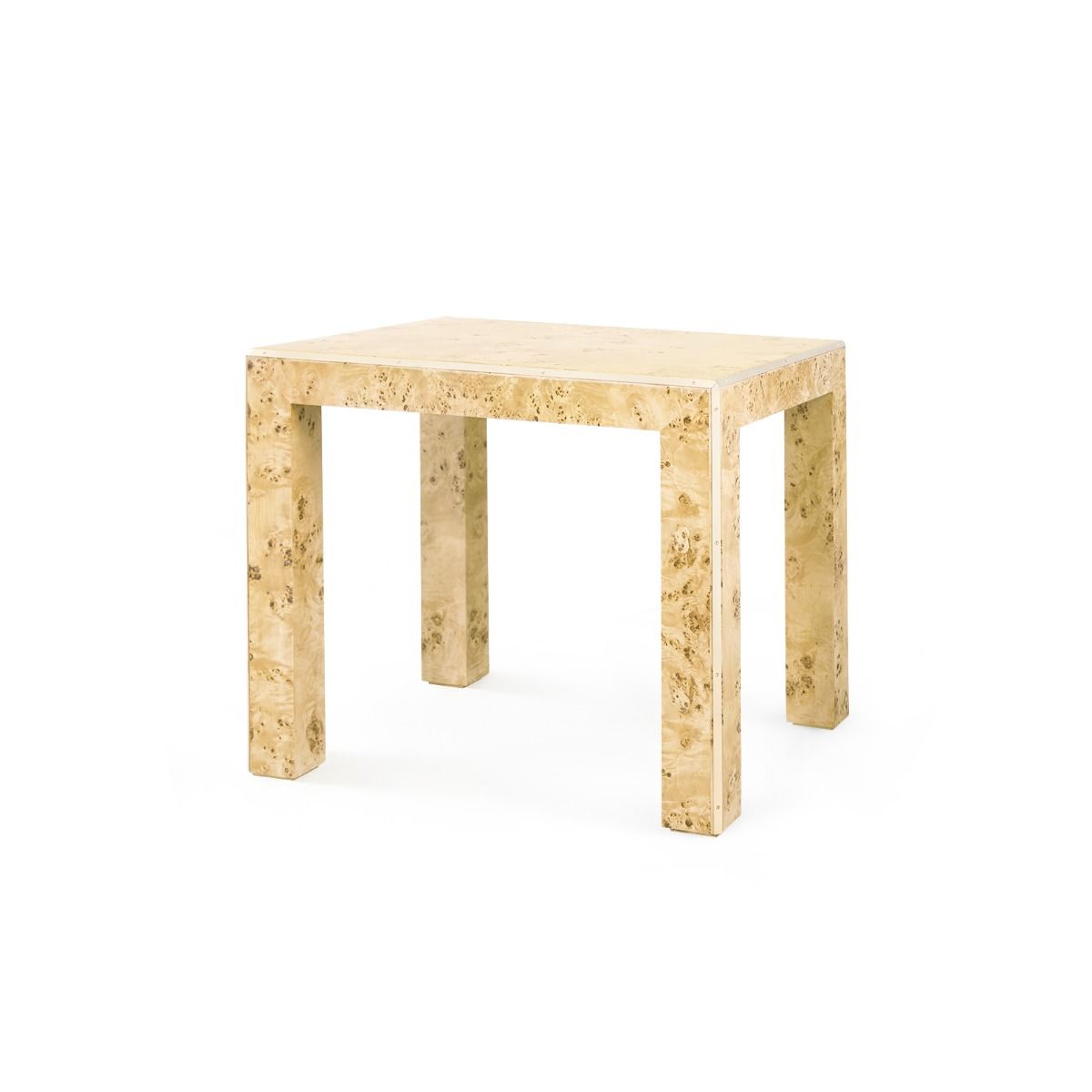 Melissa Side Table / Burl-Blue Hand Home