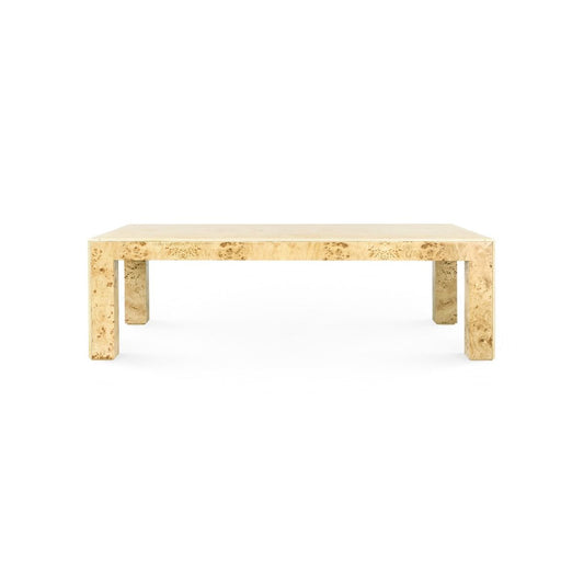 Melissa Coffee Table / Burl-Blue Hand Home