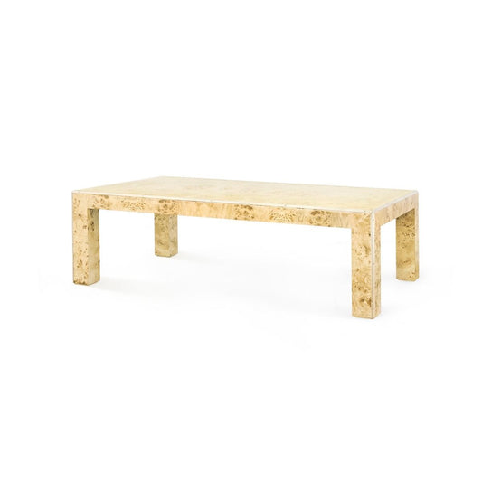 Melissa Coffee Table / Burl-Blue Hand Home