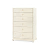 Ming Tall 6-Drawer / Canvas Cream-Blue Hand Home