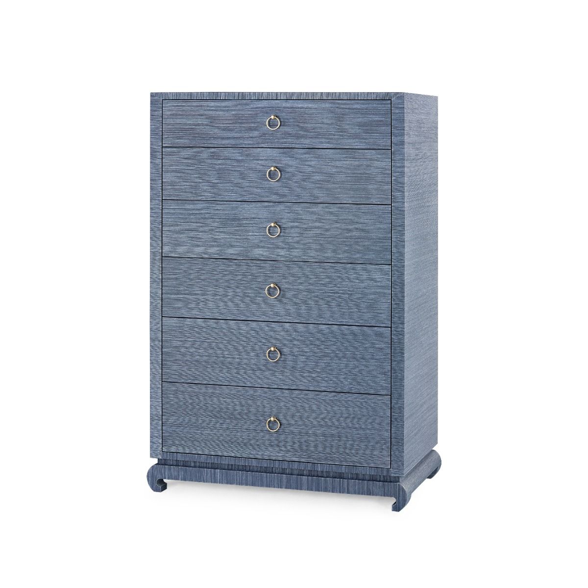 Ming Tall 6-Drawer / Navy Blue-Blue Hand Home