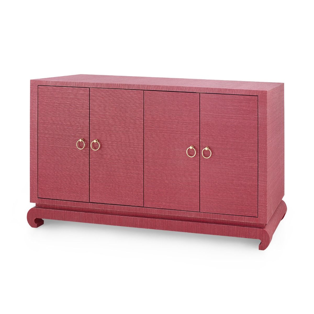 Meredith 4-Door Cabinet / Red-Villa & House-Blue Hand Home