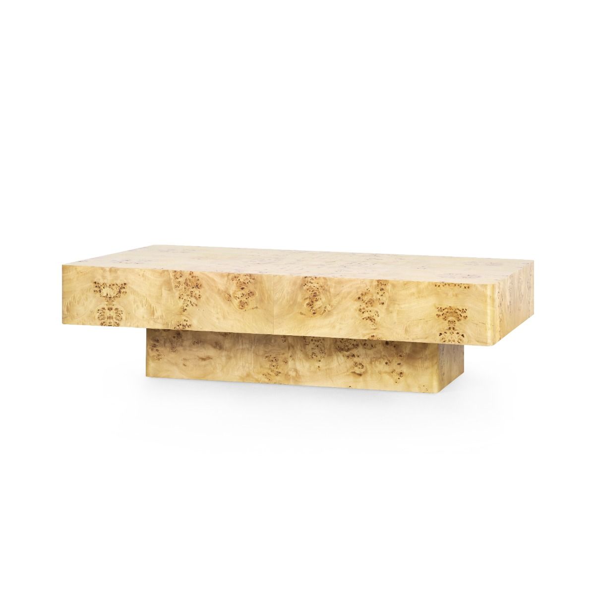 Norma Large Rectangular Coffee Table / Burl-Blue Hand Home