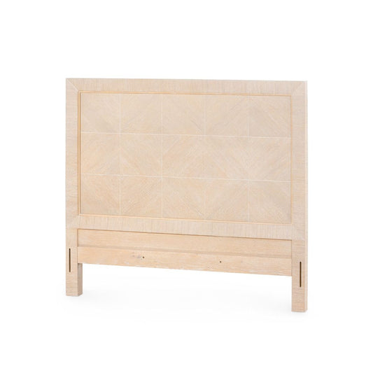 Patricia Queen Headboard / Sand-Blue Hand Home