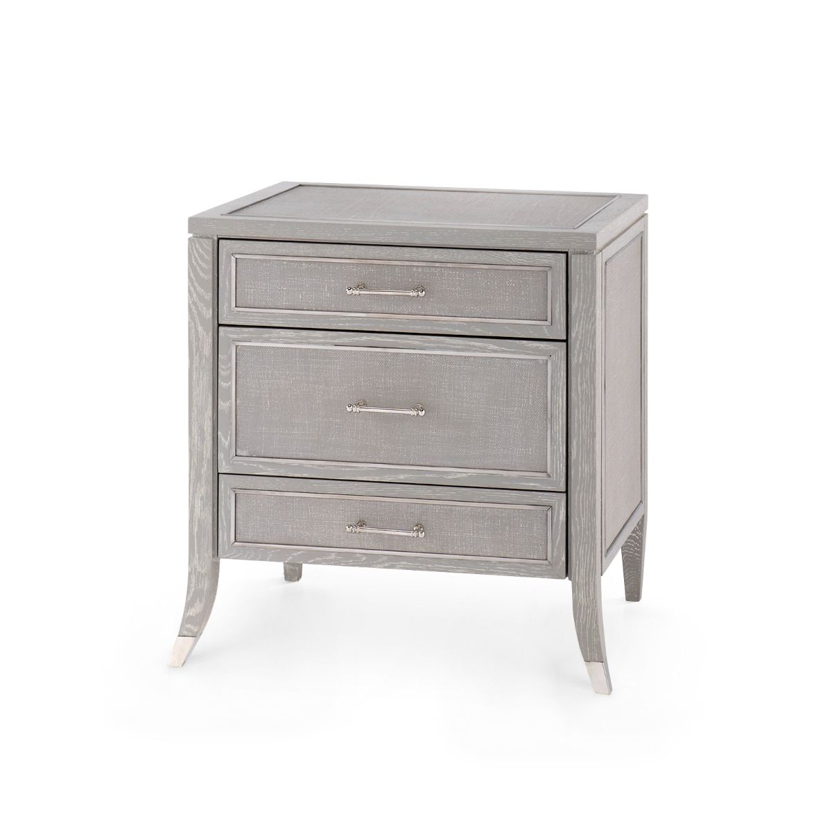 Paulina 3-Drawer Side Table / Soft Gray-Villa & House-Blue Hand Home