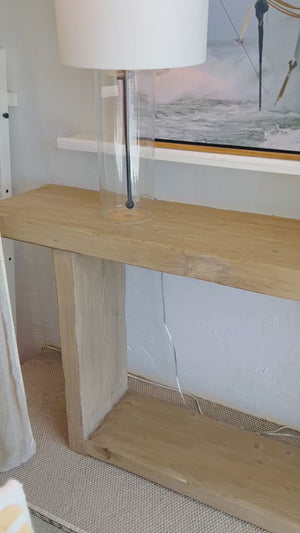 T Pillar Console Table with shelve