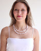 2 Row Genuine Coin Pearl Necklace