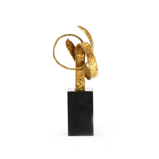 Ribbon Statue / Gold Leaf-Villa & House-Blue Hand Home