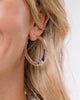 Small Hammered Silver Hoops Earrings-Blue Hand Home