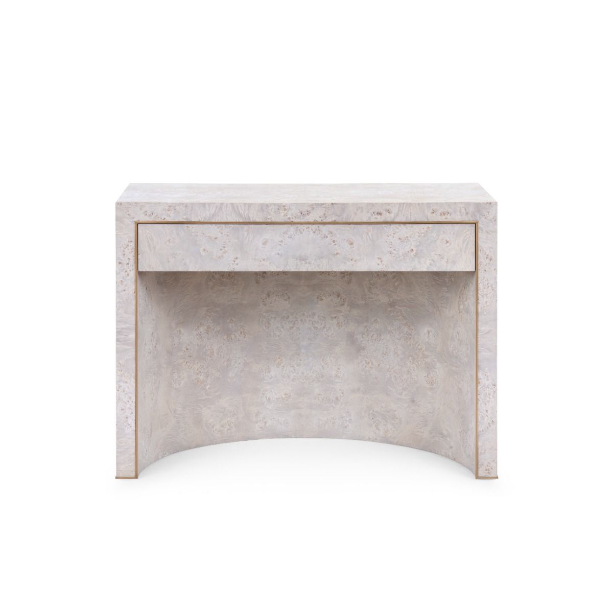 Sloane 1-Drawer Side Table / Light Gray Burl-Blue Hand Home